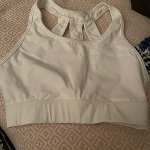 White sports bra